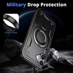 Entronix [Magnetic] Case Compatible with iPhone 16 Plus - Rugged Armor Gripstand