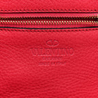 Pebbled Calfskin Mini Rockstud Tote  Cyclamin