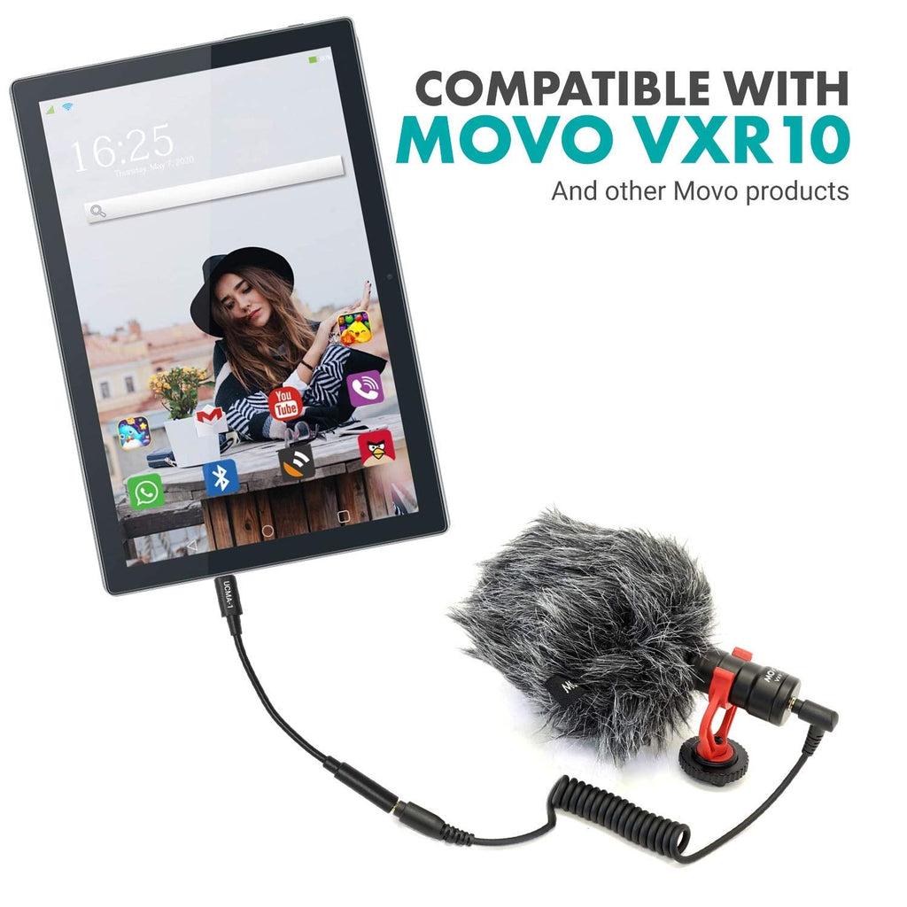 Movo UCMA-1 F 3.5mm TRS Mic to USB Type-C Dongle