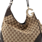 Monogram Medium Charlotte Hobo Brown