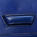 Calfskin Small Barcelona Shoulder Bag Royal Blue
