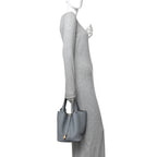 Taurillon Clemence Picotin Lock 22 MM Gris Pantin