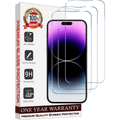Entronix Clear Screen Protector Compatible with iPhone 15 Pro - 3-Piece Combo