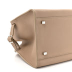 Grained Calfskin Soft Margaux 10 Bag Dark Taupe