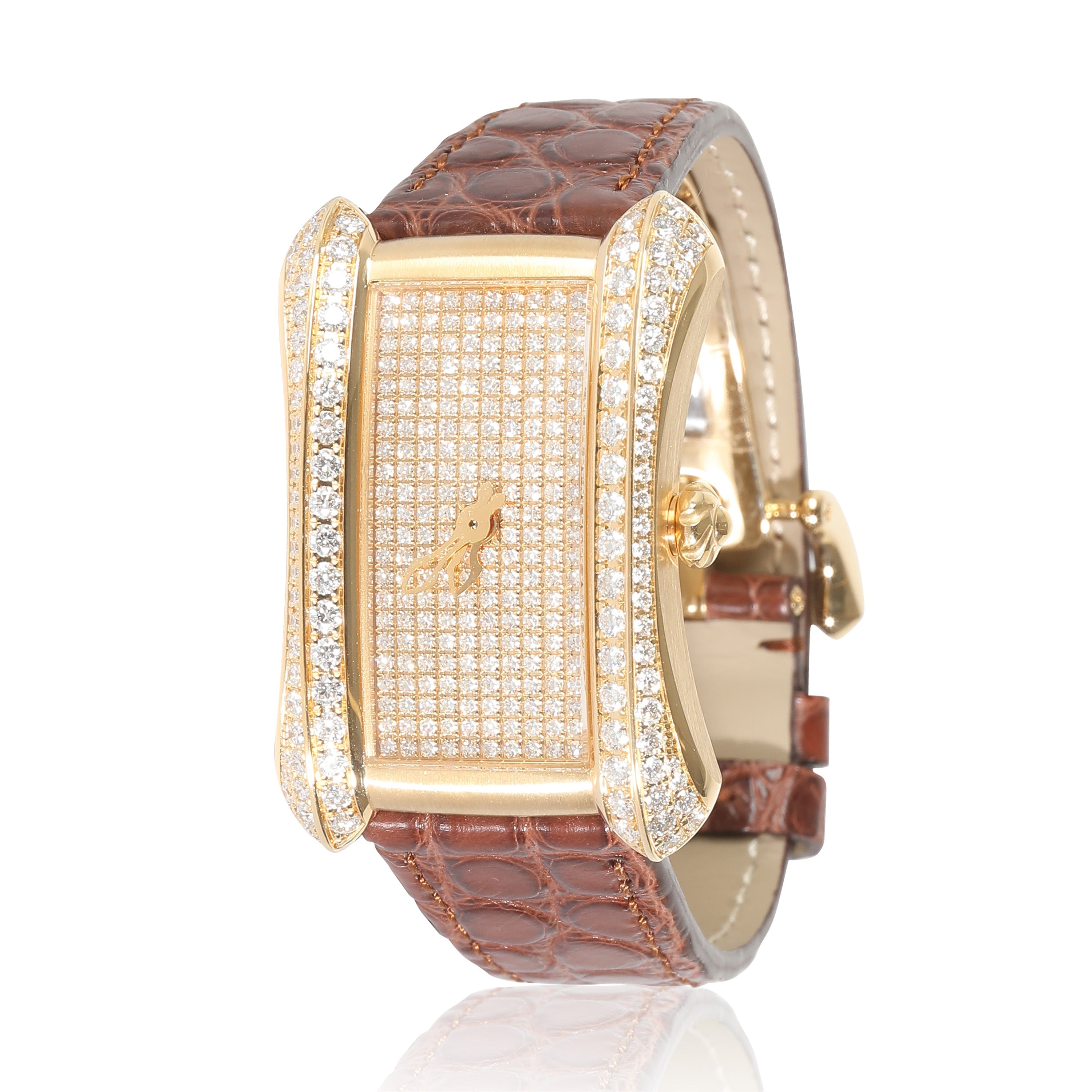 Alacria Queen 10702.01.90.11 Damenarmbanduhr in 18 Karat Gelbgold