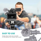 Movo WS1 Furry Outdoor Small Mic Windscreen Muff