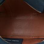 Grained Calfskin Small The Tote Bag Blue Sea