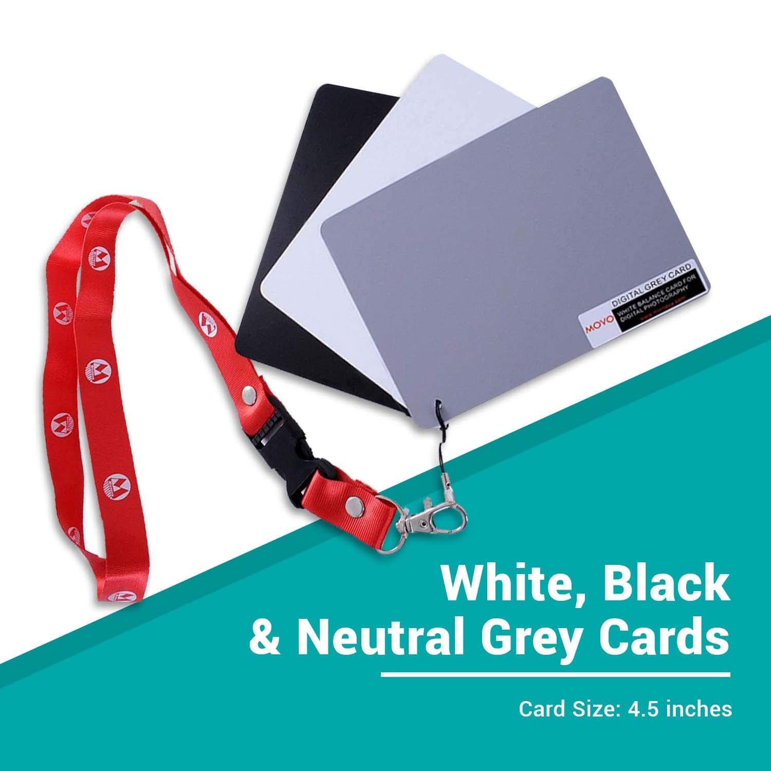 Movo Color/White Balance Card Set