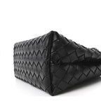 Nappa Intrecciato Small Andiamo Shoulder Bag Black