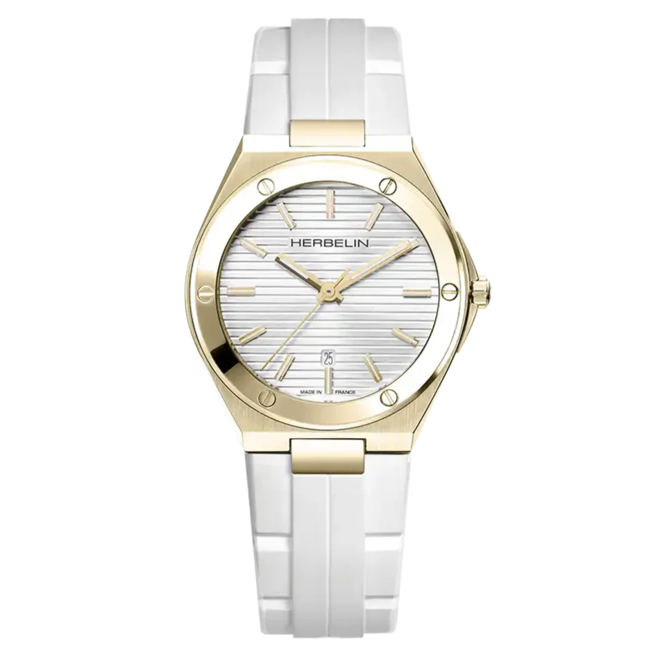 Herbelin Cap Camarat Ladies Gold White Watch