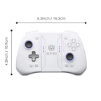 Pro Hall Wireless Game Controller with RGB Lighting for Nintendo Switch - White Gamepad