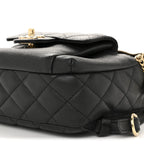 Caviar Quilted Small CC Day Backpack Black
