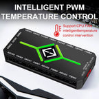 3-in-1 PWM Magnetic ARGB Fan Hub Splitter with Remote Control for PC - Supports Up to 9 Fans and Custom Lighting