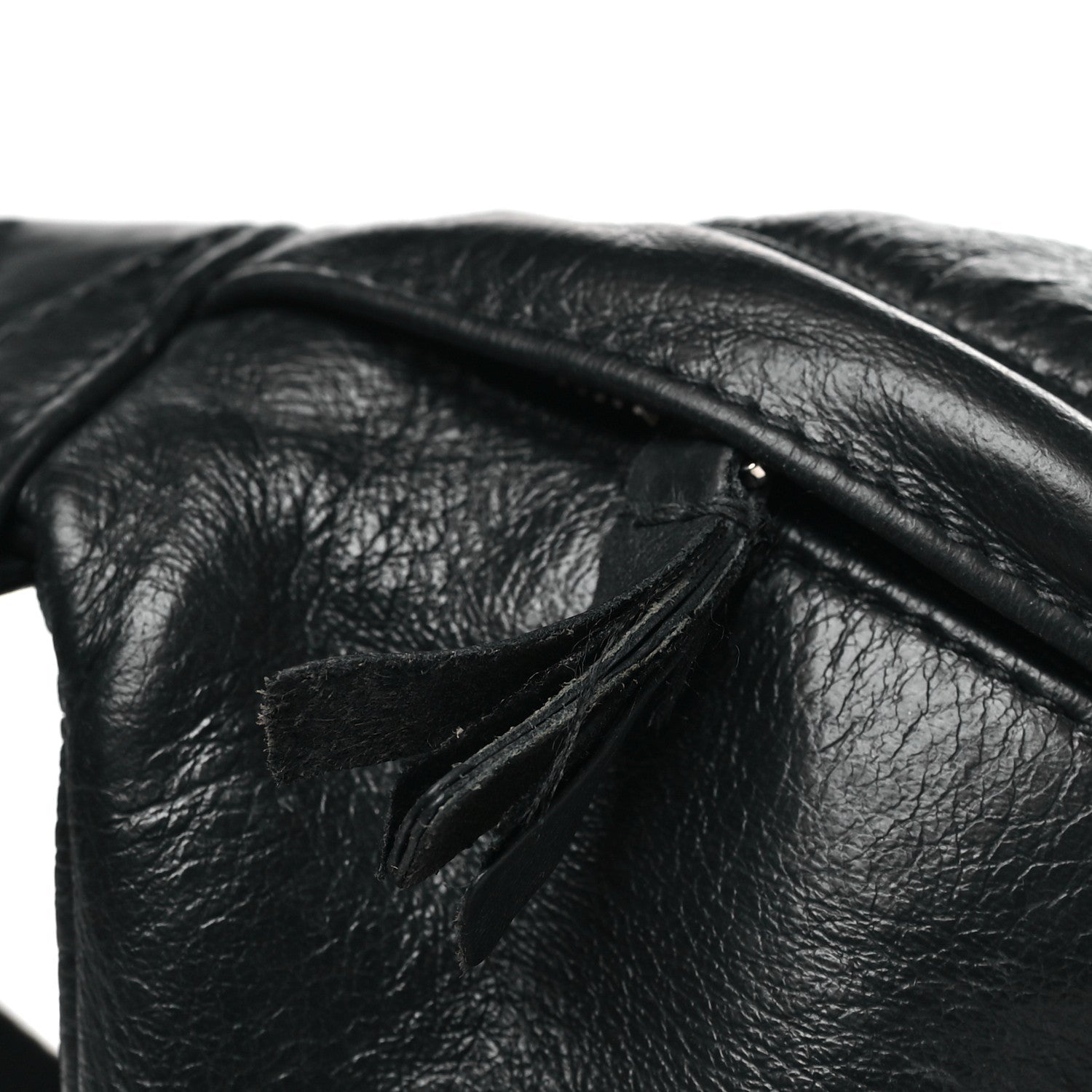 Smooth Calfskin Logo Large Everyday Beltpack Black White