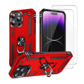 Entronix Bundle Compatible with iPhone 16 Pro - Guard Gripstand Case & 2 Clear Screen Protectors
