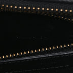 Polka Dot Snakeskin Smooth Calfskin Micro Luggage Black White