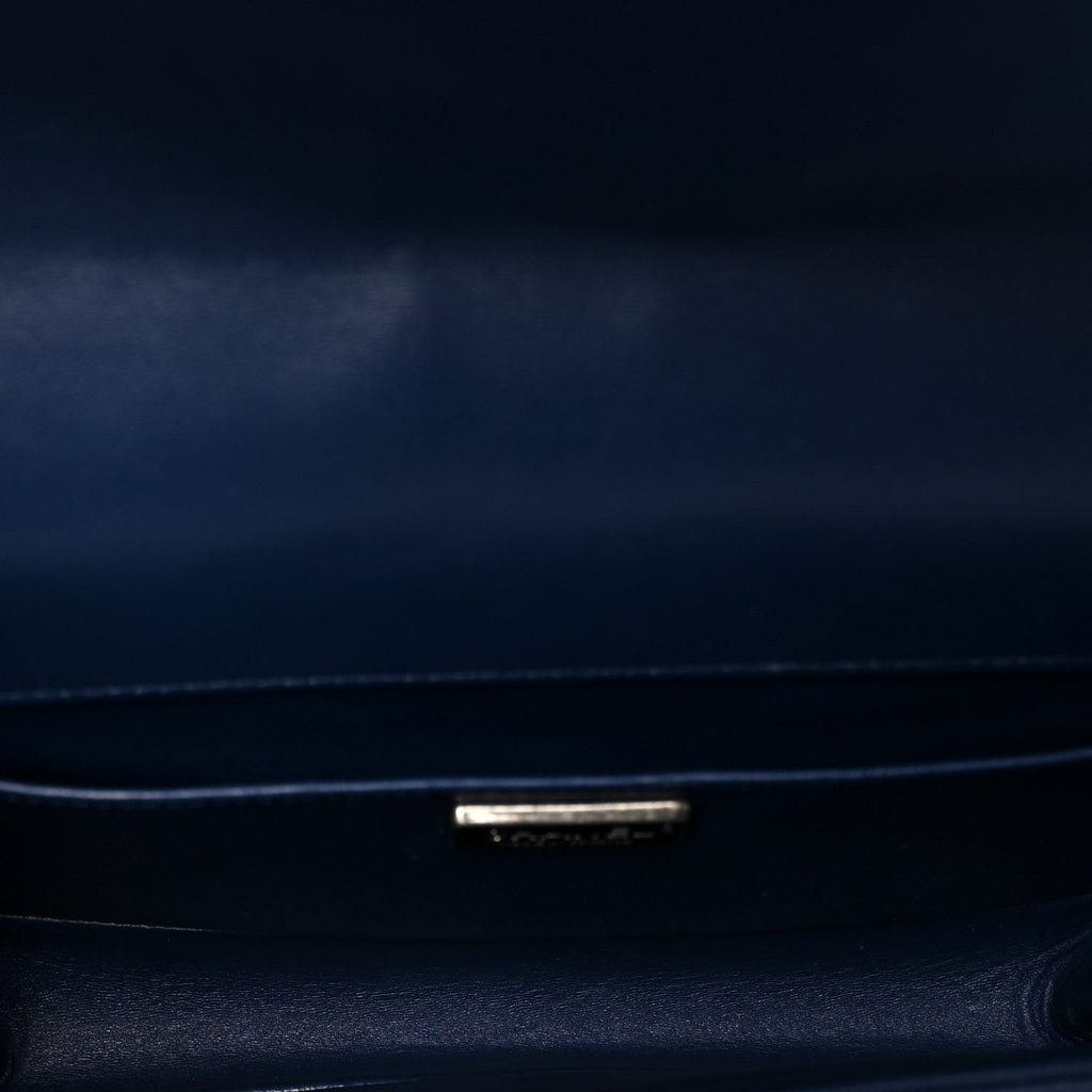 Lambskin Tile Medium Mosaic Boy Flap Navy Multicolor