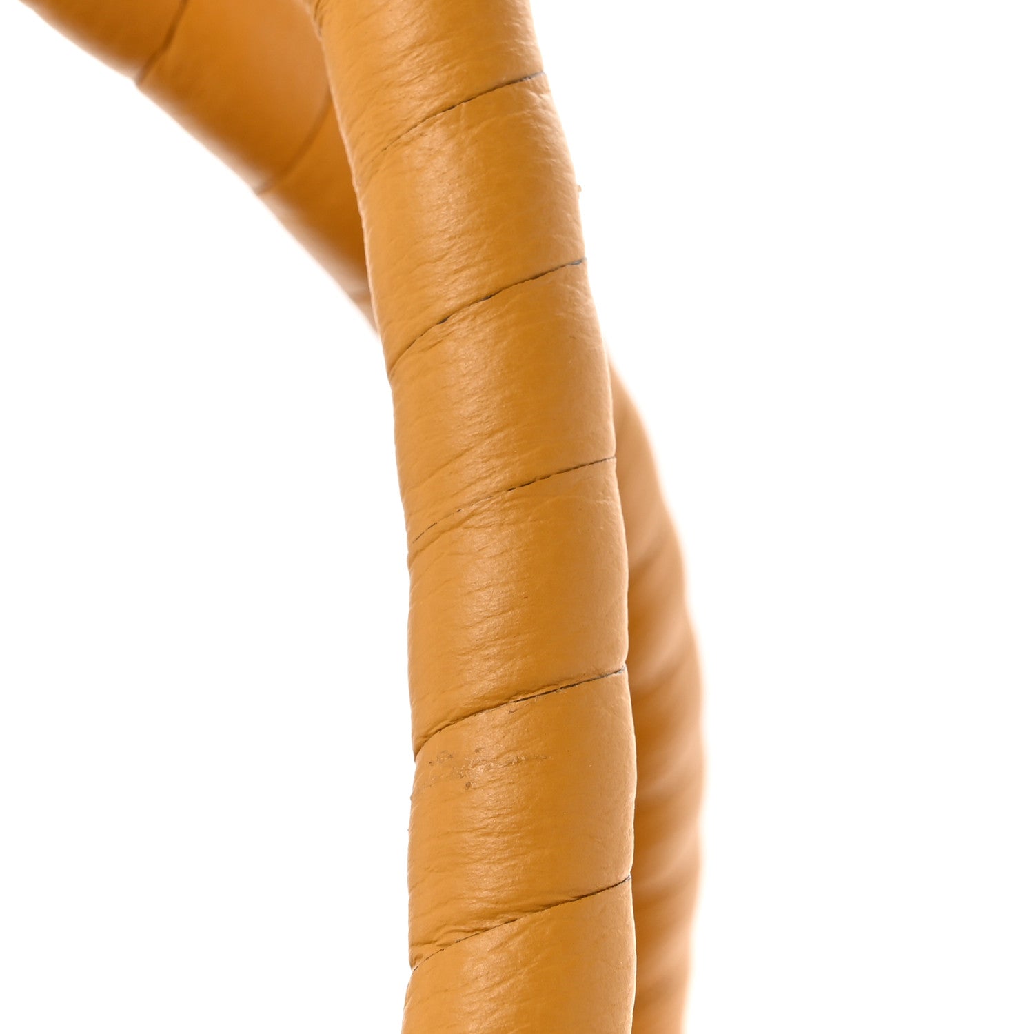 Raffia Small Grain Calfskin Medium Marcie Basket Yellow
