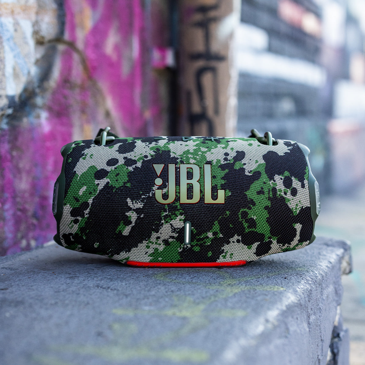 JBL Xtreme 4 Bluetooth Speaker with gSport Silicone Sleeve (Camo)