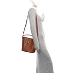 Smooth Calfskin Triomphe Medium Louise Bag Tan