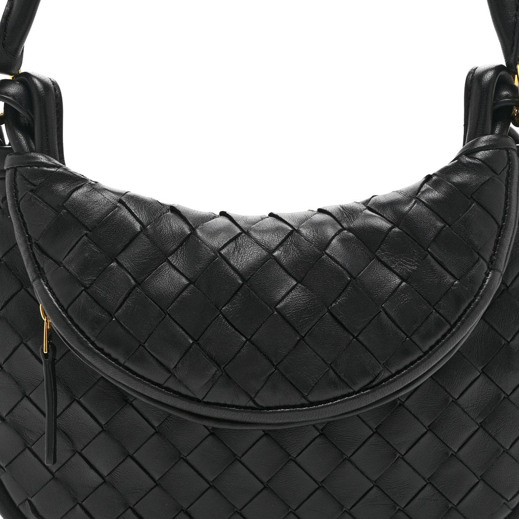Nappa Intrecciato Small Gemelli Black