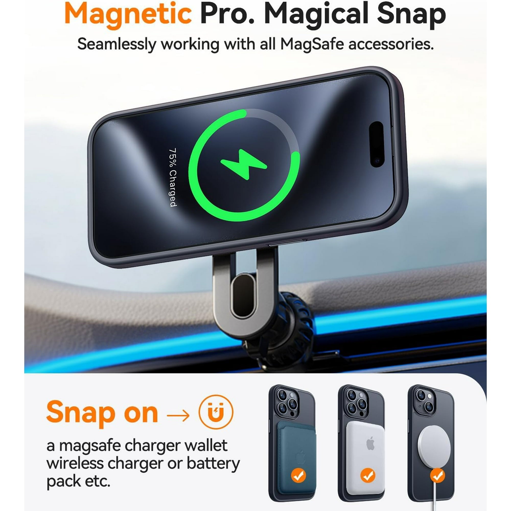 Entronix Bundle Compatible with iPhone 13 - [Magnetic] Translucent Matte Case, 1 Screen Protector & 1 Camera Lens Protector