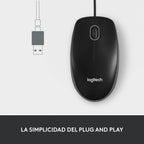 M100 Wired USB Mouse Ambidextrous