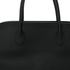 Matte Grained Calfskin EW Margaux Black