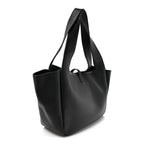 Grained Deerskin Bea Tote Black