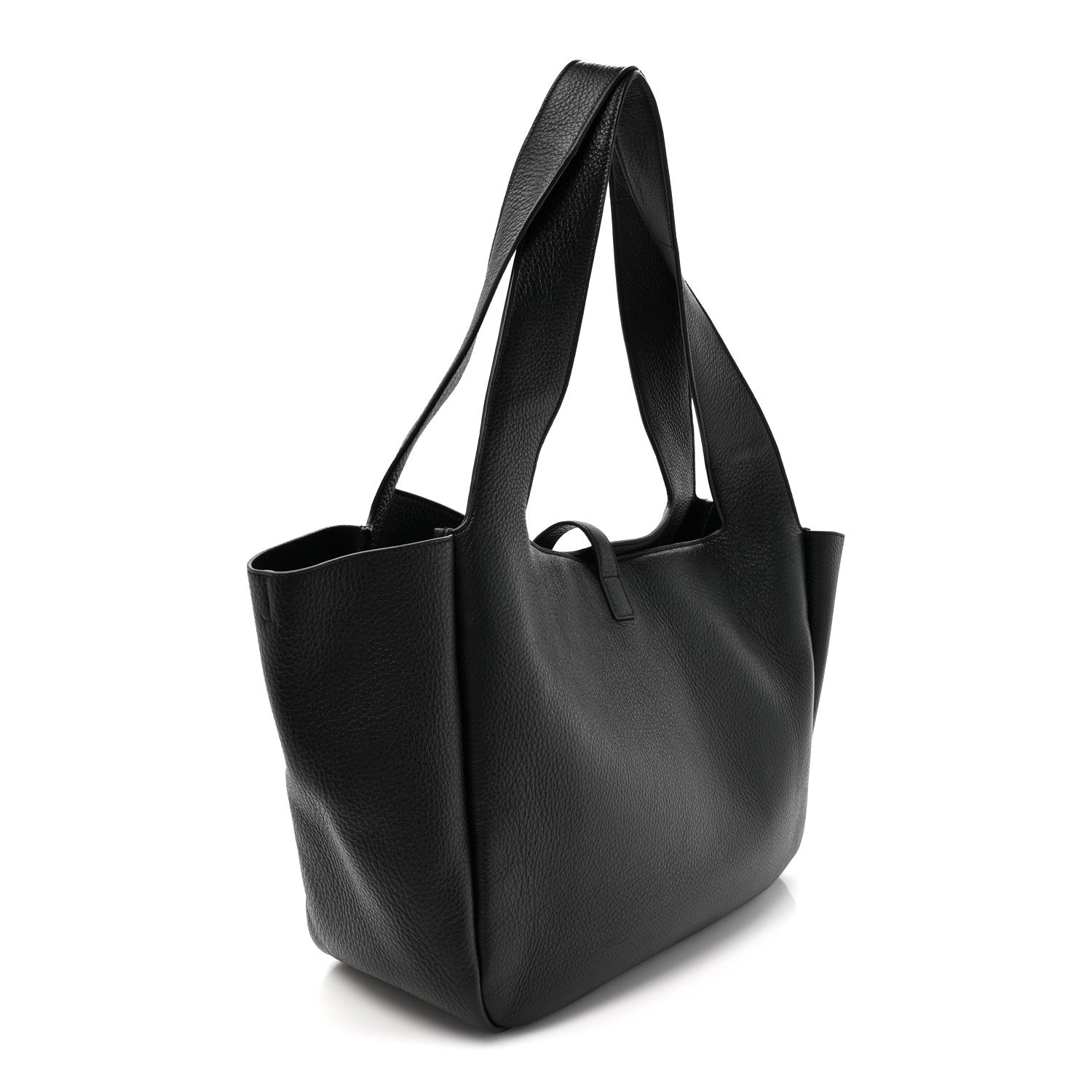 Grained Deerskin Bea Tote Black