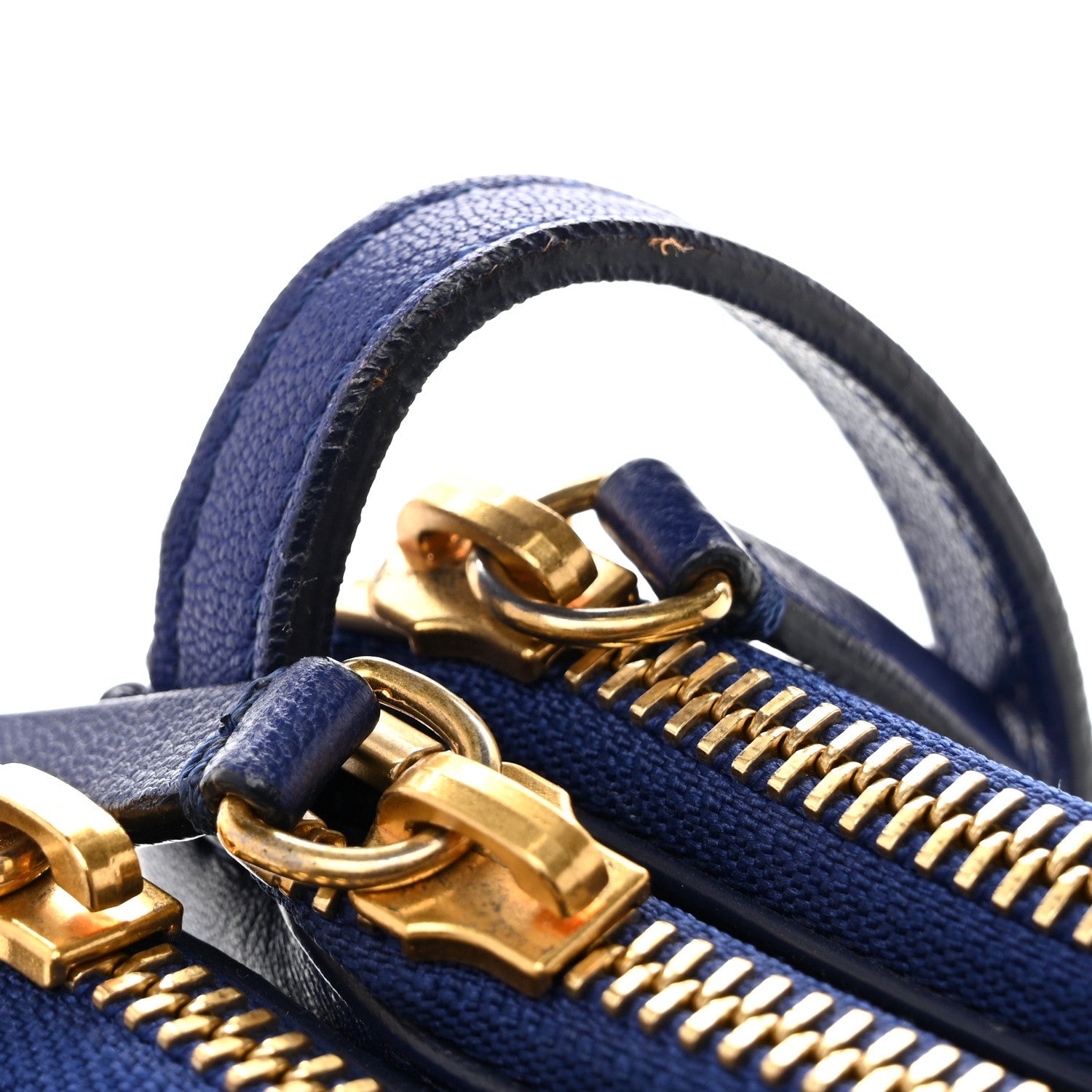 Lambskin Large Trio Crossbody Bag Indigo