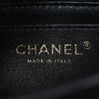 Lambskin Quilted Mini Rectangular Flap Black