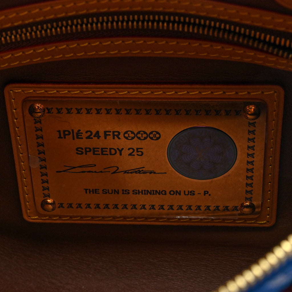 Calfskin Monogram Speedy P9 Bandouliere 25 Blue
