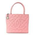 Caviar Medallion CC Tote Light Pink