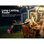 Rock Party Solar Multicolor LED Bluetooth Speaker