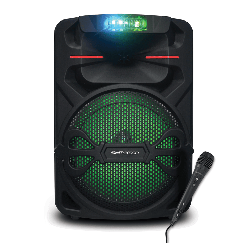 Portable 12" Bluetooth Party Speaker with Disco Lights