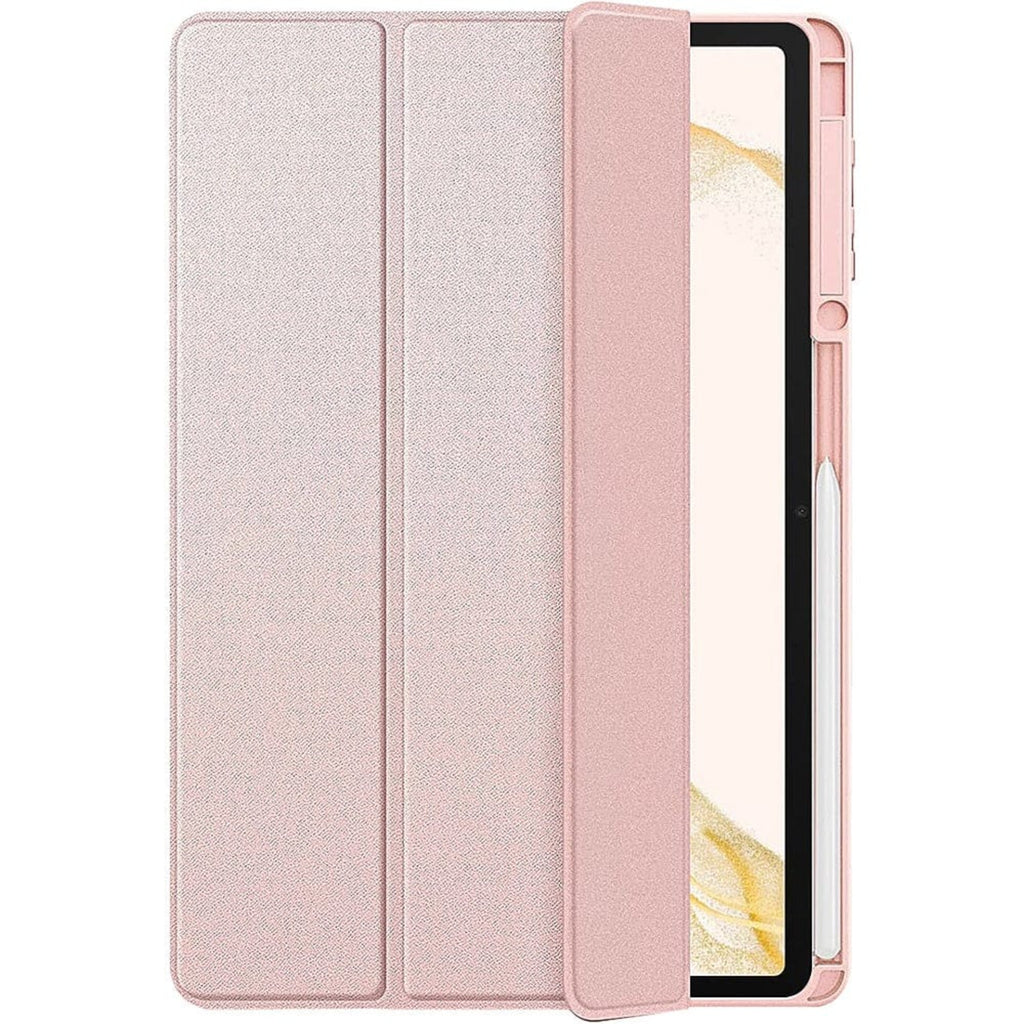 SAHARA - Folio Case for Samsung Galaxy Tab S8+ and Tab S7 FE - Clear/Pink