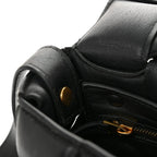 Nappa Maxi Intreccio Padded Cassette Crossbody Bag Black
