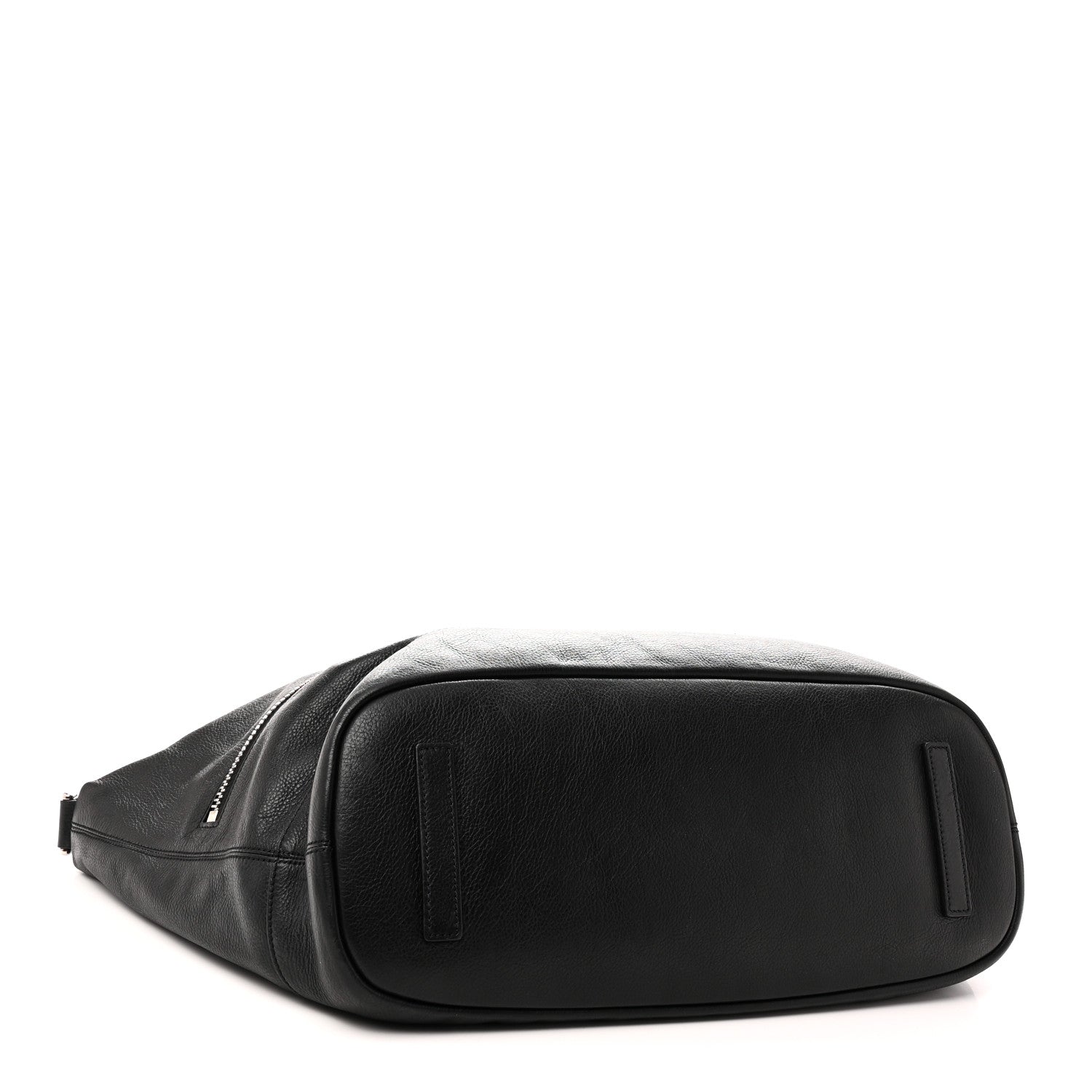Calfskin Large Zip Nightingale  Black