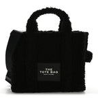 Polyester Cotton Medium The Teddy Traveler Tote Bag Black