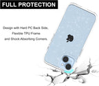 Entronix Case Compatible with iPhone X/XS - [Hard Back] Glitter Clear