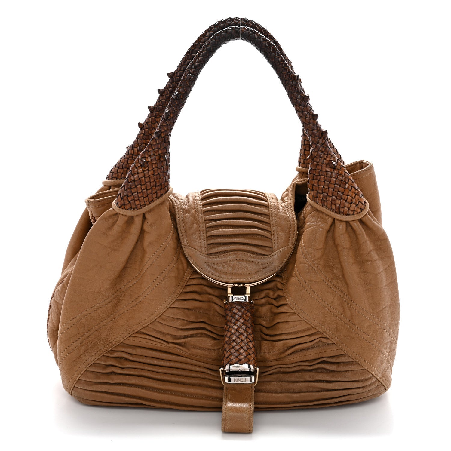 Nappa Pleated Nuvolata Spy Bone