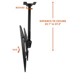 37-70 Inch Tilting And Rotating Adjustable Height Ceiling Television Mount for LED, LCD, and Plasma Screens