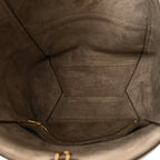 Soft Grained Calfskin Sangle Bucket Bag Taupe