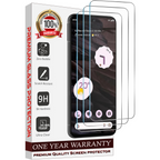 Entronix Clear Screen Protector Compatible with Galaxy A50 - 3-Piece Combo