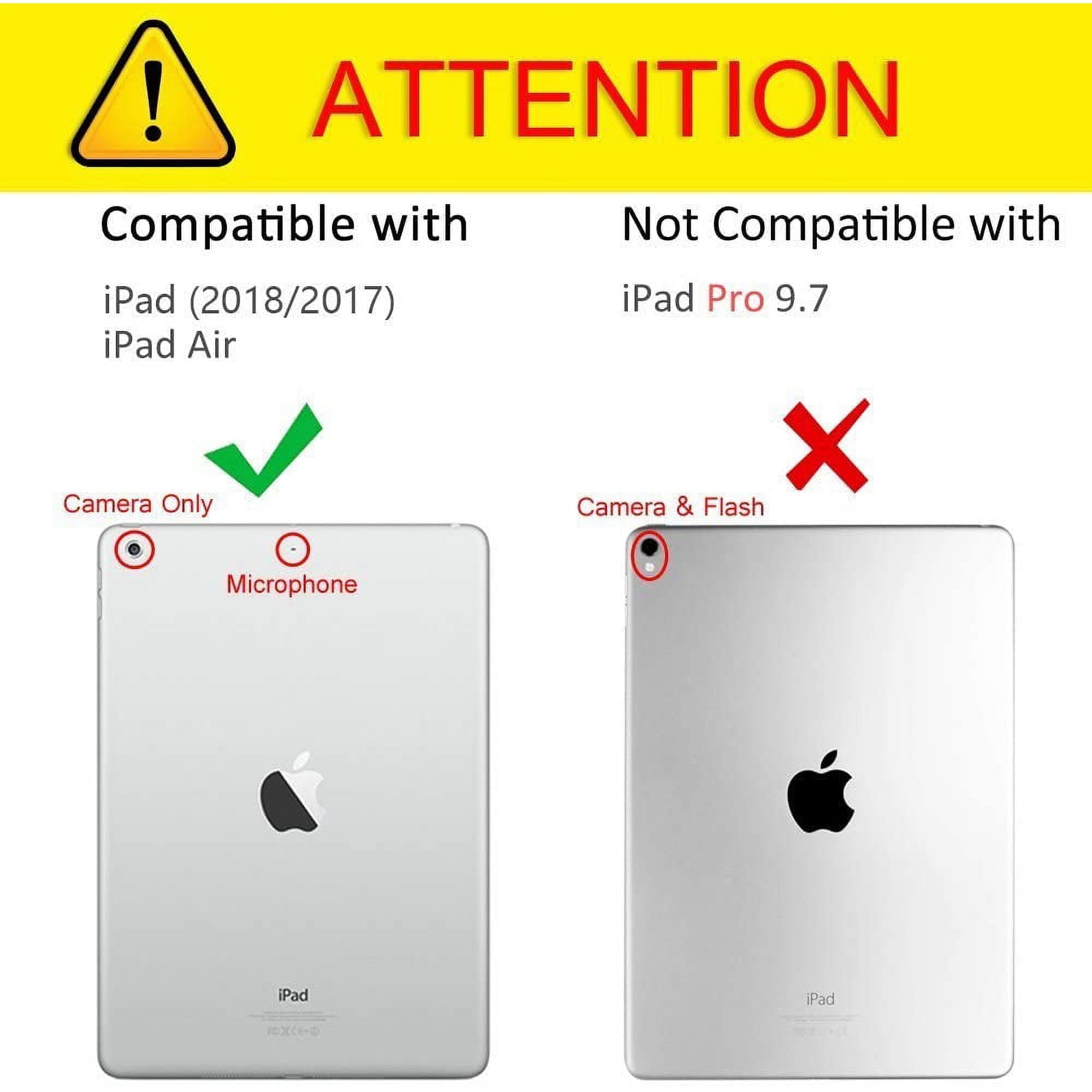 Entronix Case Compatible with iPad Air 9.7" (2/1st Gen) - Triple-Layer Heavy Duty Protection