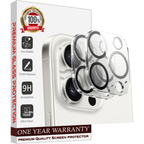 Entronix Clear Camera Lens Protector Compatible with iPhone 15 Pro Max - 2-Piece Combo