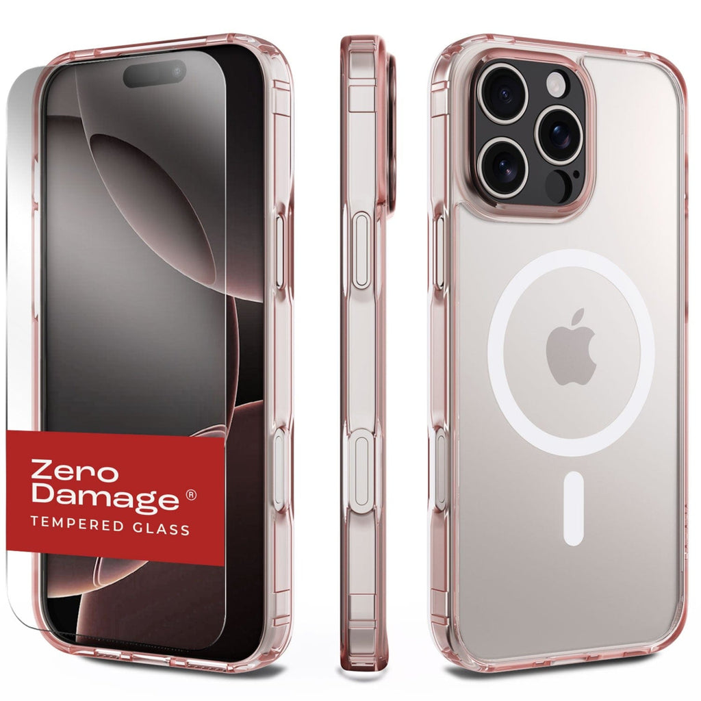 SAHARA - Classic Series Clear Case & Tempered Glass Kit - Apple iPhone 16 Pro Max