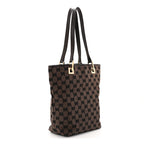 Monogram Small Bucket Tote Dark Brown