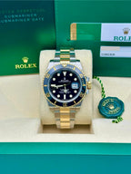Rolex Steel and Gold Rolesor Submariner Date  - Black Dial - 116613LN